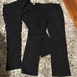 Black Flared Pants Set